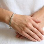 14 krt wit gouden slavenarmband