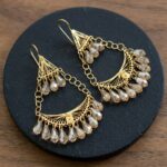 21 karaat gouden oorbellen met citrien