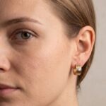 Gouden diamanten oorbellen