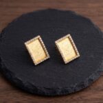 22 karaat gouden oorbellen met zirkonia