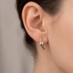 Christian bicolor gouden oorbellen met diamant