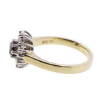 Gouden ring met Black and White Diamonds