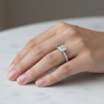 Christian prinses wit gouden ring