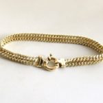 14 karaat occasion geel gouden armband