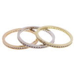 14 karaat wit gouden ring met zirkonia