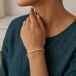 14 karaat geel gouden armband met zirkonia