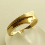 14 karaat geel gouden ring