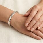 Christian 14 karaat wit gouden slavenarmband