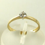 gouden ring met zirkonia