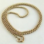 Geel gouden jasseron collier