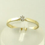 Gouden ring met diamant