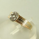 Tricolor gouden ring met diamanten