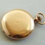 14 karaat rosé gouden zakhorloge