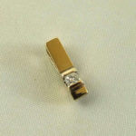 Geel- en wit gouden hanger met diamant