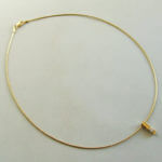 Geel- en wit gouden hanger met diamant