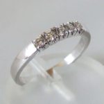 Wit gouden alliance memoire ring