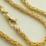 14 karaat geel gouden koningsketting
