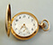 14 karaat rosé gouden zakhorloge