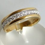 18 karaat bicolor ring met diamanten