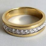 18 karaat bicolor ring met diamanten