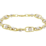 Bicolor armband bolletjes model