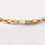 Bicolor gouden koningsketting