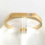 Geel gouden diamanten ring