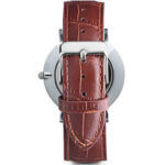 Kapten en Son horloge Silver Brown Croco Leather Campus 4251145212568