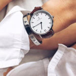 Kapten en Son horloge Silver Brown Croco Leather Campus 4251145212568