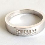 Wit gouden ring met diamanten 0.07 ct.