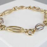 14 karaat gouden bicolor armband