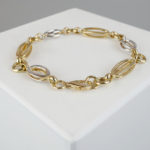 14 karaat gouden bicolor armband