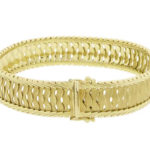14 karaat gouden schakelarmband