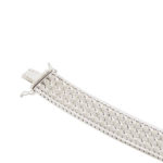 14 karaat wit gouden schakelarmband