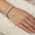 Wit gouden zirkonia schakelarmband