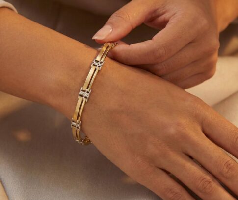 Christian gouden schakelarmband