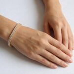 Gouden Christian armband met zirkonia