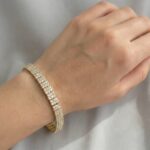 Gouden Christian armband met zirkonia