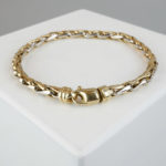 Bicolor gevlochten armband