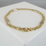 Bicolor gouden koningsarmband