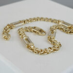 Bicolor gouden koningsarmband