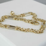 Bicolor gouden koningsarmband