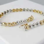 Bicolor tennisarmband met diamanten