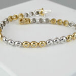 Bicolor tennisarmband met diamanten