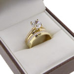 Christian 14 karaat gouden zirkonia ring
