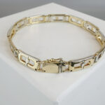 Christian gouden bicolor armband