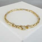 Christian gouden bicolor koningsarmband