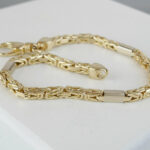 Christian gouden bicolor koningsarmband