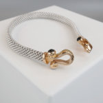 Christian wit gouden armband