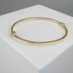 Geel gouden 14 karaat slavenarmband